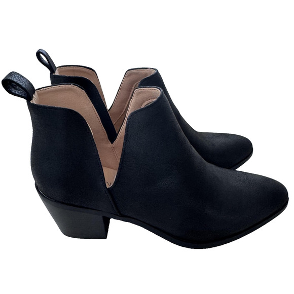 Journee Collection Shoes Womens Size 8.5 Lola Western Booties Low Heel Ankle - Picture 6 of 12